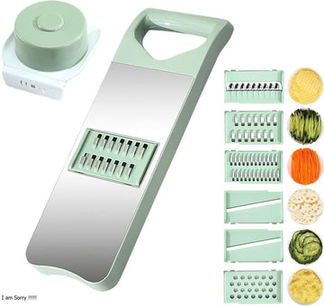 Green Multi-Blade Vegetable Slicer Dishwasher Safe