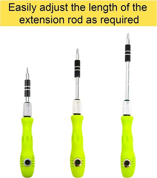 32 in 1 Precision Screwdriver Set with Green Handle