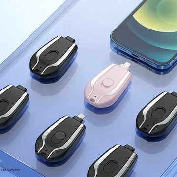 Portable Power Bank Black ABS Plastic