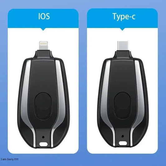 Portable Power Bank Black ABS Plastic