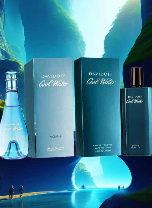 Men Cool Perfume 100ml Glass Bottle Blue