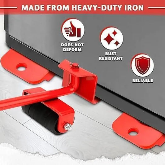 Heavy Duty Furniture Mover Tool Set Red Meta