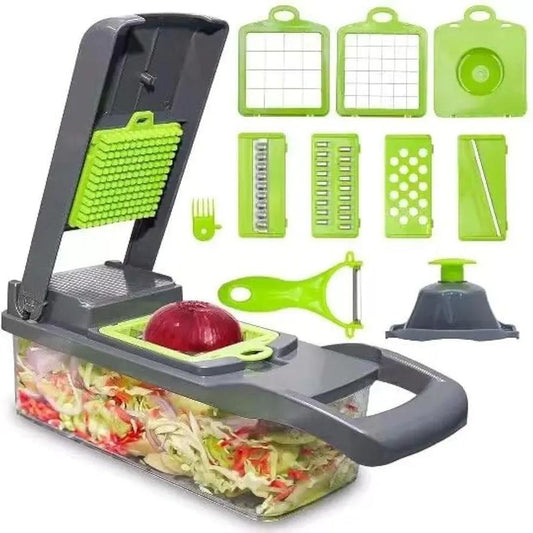 Multi-Function Vegetable Cutter Set with 16 Pieces